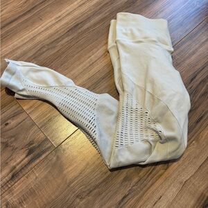 Nux Cream Textured Leggings
